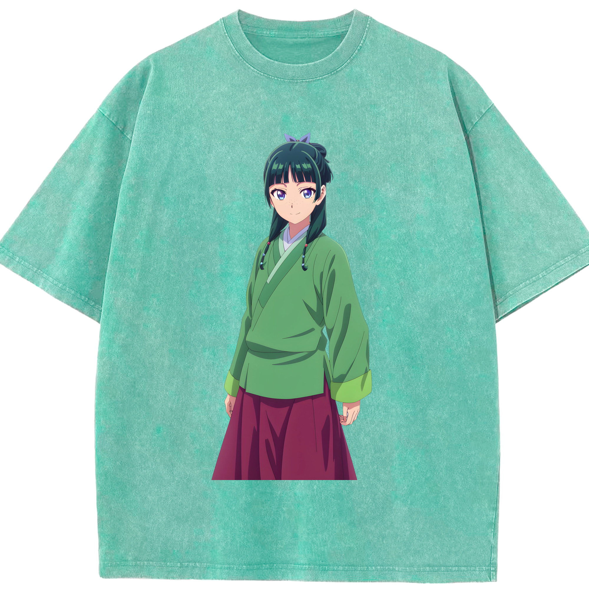 （画像用） 薬屋のひとりごと The Apothecary Diaries 綿100% ヴィンテージ風 半袖Tシャツ（フロントプリント）